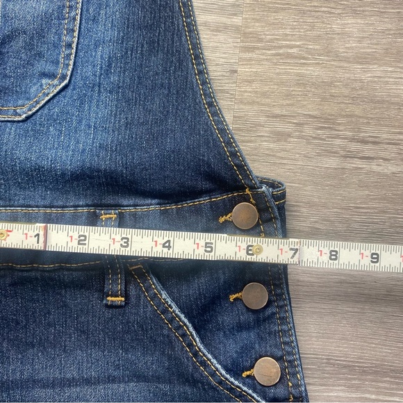 NOBO Denim Short Overalls XXL (19) Relaxed Fit Distressed Adjustable Straps - Picture 5 of 6